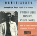 Le verso de la pochette : (Marie-Aimée - Minuit, c'est Noël)