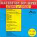 Le verso de la pochette : (Étienne & Eugène - Elle est sup… sup… super)