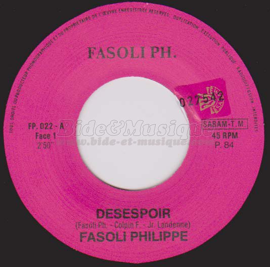 Philippe Fasoli - Déprime :..-(