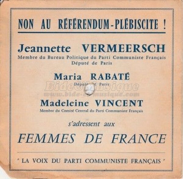 voix du parti communiste Français, La - bides parlés, Les