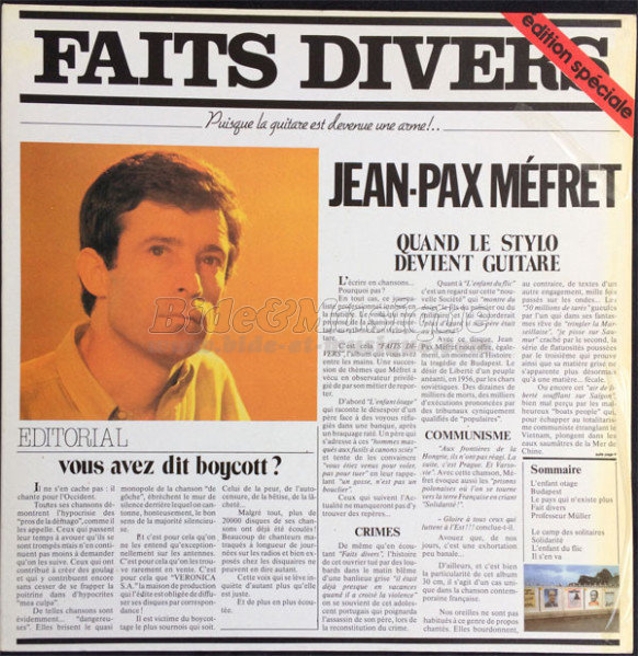 Jean-Pax Méfret - Bid'engagé