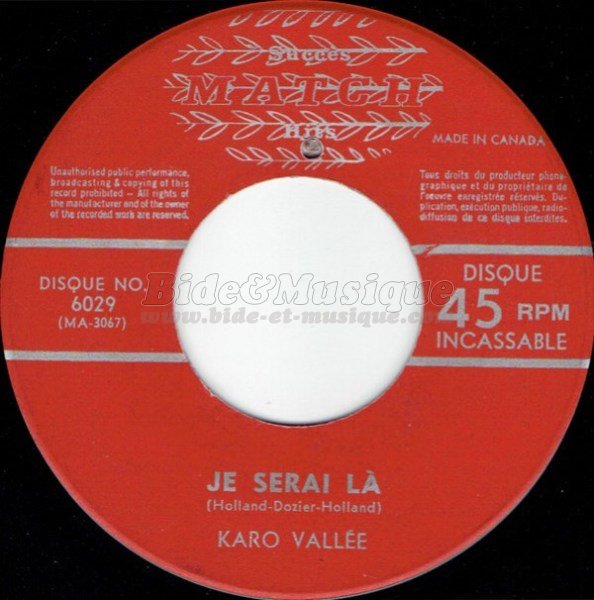 Karo Vallée - Je serai là