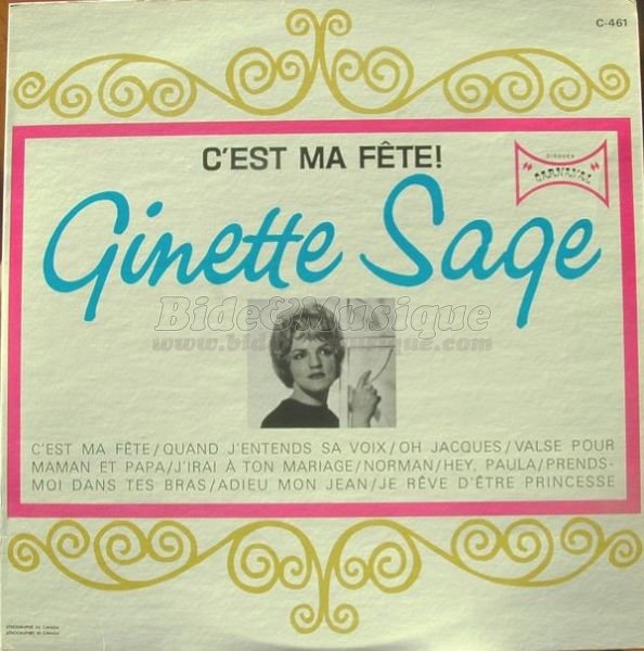 Ginette Sage - C'est ma fête