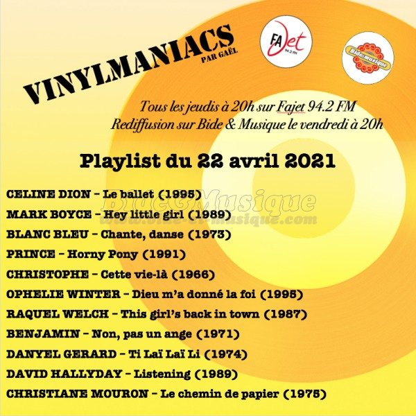 Vinylmaniacs - Emission nÂ°163 (22 avril 2021)