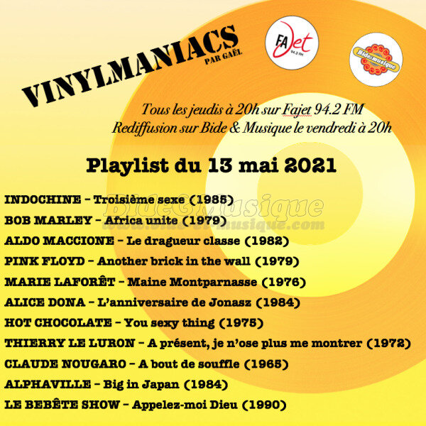 Vinylmaniacs - Emission n°166 (13 mai 2021)