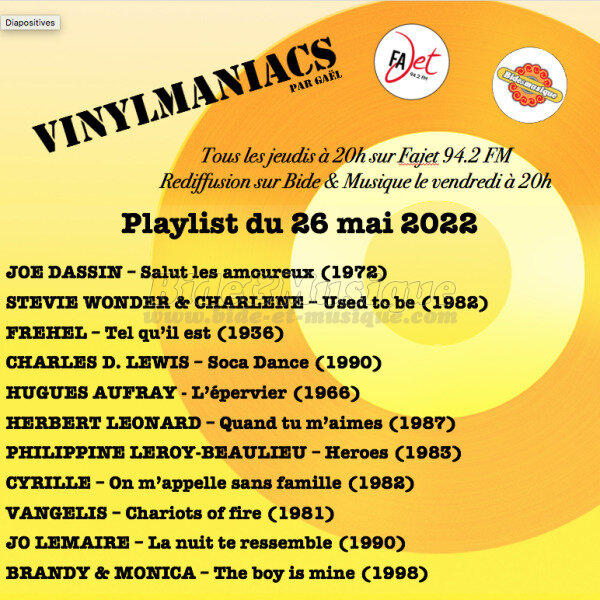 Vinylmaniacs - Emissions : Vinylmaniacs (rediffusion)