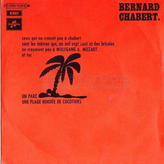 Bernard Chabert - bides de l'été, Les