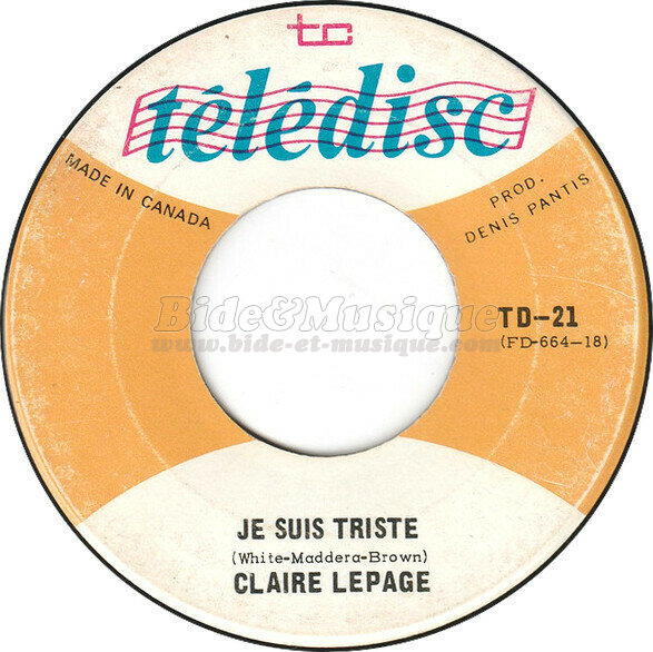 Claire Lepage - Je suis triste