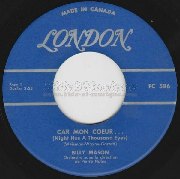 Billy Mason - Car mon cœur…