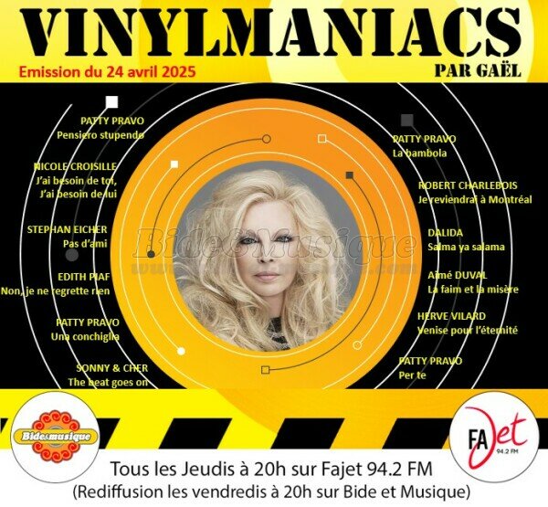 Vinylmaniacs - Emission n°344 (24 avril 2025)