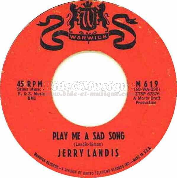Jerry Landis - Play me a sad song
