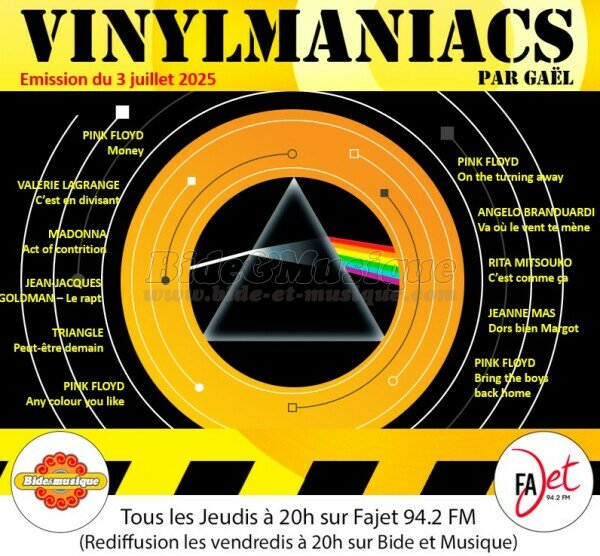Vinylmaniacs - Emission n°352 (3 juillet 2025)