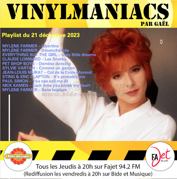 Vinylmaniacs - Emission n°285 (21 décembre 2023)