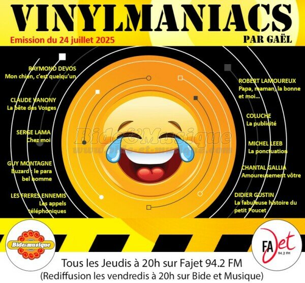 Vinylmaniacs - Emission n°354 (24 juillet 2025)