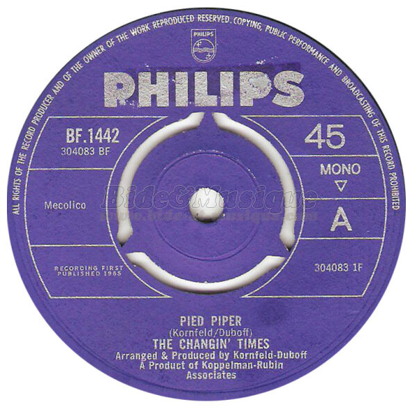 The Changin' Times - Pied piper