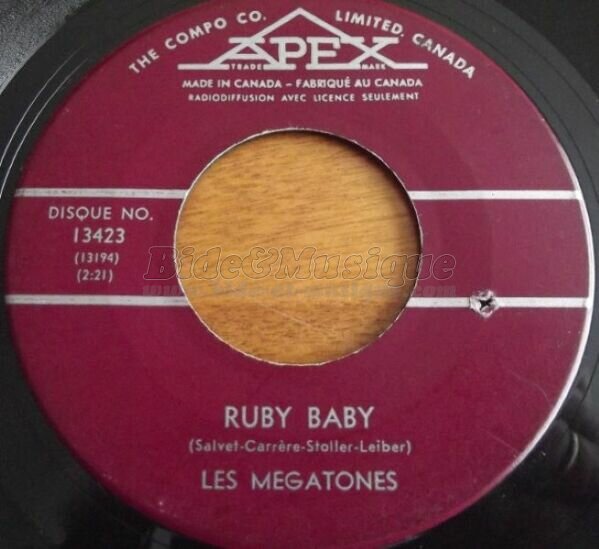Les Mégatones - Ruby Baby